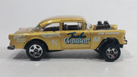 2013 Hot Wheels HW Showroom American Turbo '55 Chevy Bel Air Gasser Metallic Champagne Gold Die Cast Toy Muscle Car Vehicle