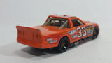 2011 Hot Wheels Circle Trucker Truck Orange #33 Die Cast Toy Car Vehicle