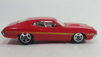 2011 Hot Wheels '72 Ford Gran Torino Sport Red Die Cast Toy Muscle Car Vehicle