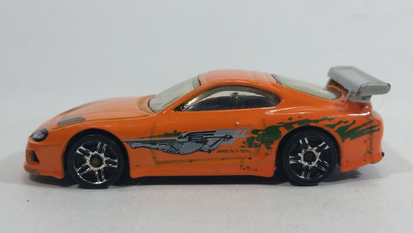 2013 Hot Wheels HW City Street Power Toyota Supra Orange Die Cast Toy Car Vehicle