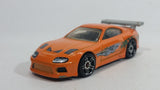 2013 Hot Wheels HW City Street Power Toyota Supra Orange Die Cast Toy Car Vehicle