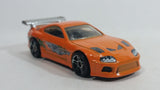 2013 Hot Wheels HW City Street Power Toyota Supra Orange Die Cast Toy Car Vehicle