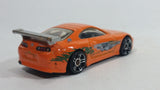 2013 Hot Wheels HW City Street Power Toyota Supra Orange Die Cast Toy Car Vehicle