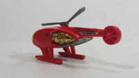 2009 Hot Wheels HW City Works Killer Copter Sky Fire Channel 68 Red Die Cast Toy Helicopter Aircraft Vehicle