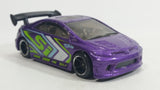 2010 Hot Wheels Hot Tunerz 2006 Honda Civic SI Purple Die Cast Toy Car Vehicle