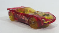 2010 Hot Wheels Race World Earth Nerve Hammer Transparent Red Die Cast Toy Car Vehicle