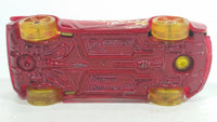 2010 Hot Wheels Race World Earth Nerve Hammer Transparent Red Die Cast Toy Car Vehicle