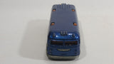 2001 Hot Wheels Surfin' School Bus Blue Die Cast Toy Car Vehicle