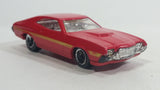 2011 Hot Wheels '72 Ford Gran Torino Sport Red Die Cast Toy Muscle Car Vehicle