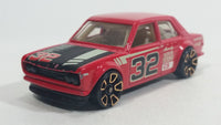 2012 Hot Wheels Faster Than Ever Datsun Bluebird 510 Red #32 Die Cast Toy Race Car Vehicle