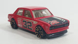 2012 Hot Wheels Faster Than Ever Datsun Bluebird 510 Red #32 Die Cast Toy Race Car Vehicle