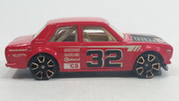 2012 Hot Wheels Faster Than Ever Datsun Bluebird 510 Red #32 Die Cast Toy Race Car Vehicle