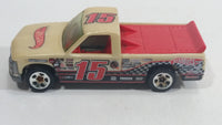 2011 Hot Wheels Track Stars 1996 Chevy 1500 Truck Light Cream Brown Die Cast Toy Racing Car Vehicle