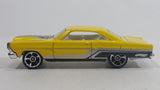 2010 Hot Wheels Muscle Mania '66 Ford Fairlane GT Yellow Die Cast Toy Muscle Car Vehicle