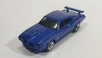 2011 Hot Wheels '70 Pontiac GTO Judge Metallic Blue Die Cast Toy Car Vehicle