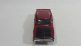 2009 Hot Wheels Muscle Mania '69 Dodge Charger Metalflake Dark Red Die Cast Toy Muscle Car Vehicle with Opening Hood