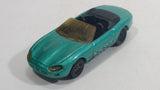 1998 Hot Wheels First Editions Jaguar XK-8 Convertible Metallic Turquoise Green Die Cast Toy Car Vehicle