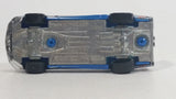 2011 Hot Wheels 3-Lane Super Speedway Exclusive Rivited Light Blue Die Cast Toy Car Vehicle