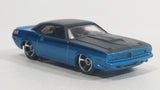 2010 Hot Wheels Muscle Mania '70 Plymouth AAR Cuda Metalflake Blue Die Cast Toy Muscle Car Vehicle