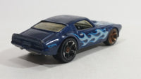 2013 Hot Wheels HW Work Shop Muscle Mania '73 Pontiac Firebird Trans Am Metalflake Dark Blue Die Cast Toy Muscle Car Vehicle