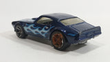 2013 Hot Wheels HW Work Shop Muscle Mania '73 Pontiac Firebird Trans Am Metalflake Dark Blue Die Cast Toy Muscle Car Vehicle