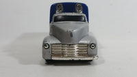 2002 Hot Wheels Haulers Diabolical Doctor Fraser's Lazers Cargo Truck Silver Grey and Blue Die Cast Toy Car Vehicle