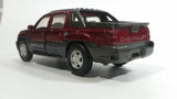 2001 New Ray 2002 Chevrolet Avalanche Truck Dark Red and Grey Die Cast Toy Car Vehicle with Opening Doors