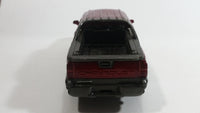 2001 New Ray 2002 Chevrolet Avalanche Truck Dark Red and Grey Die Cast Toy Car Vehicle with Opening Doors