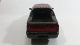 2001 New Ray 2002 Chevrolet Avalanche Truck Dark Red and Grey Die Cast Toy Car Vehicle with Opening Doors