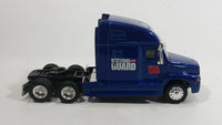 NASCAR Authentics Semi Tractor Truck Dale Earnhardt Jr #88 "National Guard" Dark Blue Die Cast Toy Car Vehicle Rig with Rubber Tires