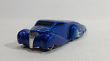 2005 Hot Wheels Crooze Ooz Coupe Blue with White Flames Die Cast Toy Car Vehicle