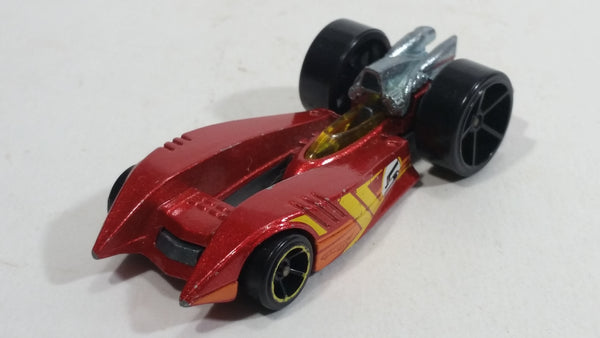 2011 Hot Wheels 4-Lane Elimination Race Duel Fueler #5 Metalflake Red Die Cast Toy Car Vehicle