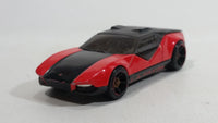 2009 Hot Wheels La Fasta Red and Black Die Cast Toy Car Vehicle