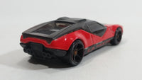 2009 Hot Wheels La Fasta Red and Black Die Cast Toy Car Vehicle