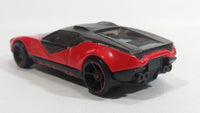 2009 Hot Wheels La Fasta Red and Black Die Cast Toy Car Vehicle