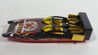 2015 Hot Wheels City Rescue H2GO Black Red Gold Die Cast Toy Speed Boat Watercraft Vehicle