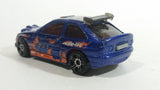 2011 Hot Wheels Wall Tracks Ford Escort Rally #71 Metallic Blue Die Cast Toy Car Vehicle