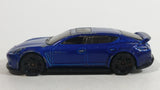 2014 Hot Wheels HW City Speed Team Porsche Panamera Blue Die Cast Toy Car Vehicle