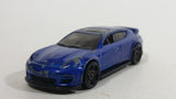 2014 Hot Wheels HW City Speed Team Porsche Panamera Blue Die Cast Toy Car Vehicle