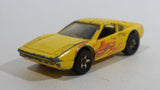 2000 Hot Wheels Tornado Twister Racebait 308 Ferrari Yellow Die Cast Toy Car Vehicle