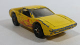 2000 Hot Wheels Tornado Twister Racebait 308 Ferrari Yellow Die Cast Toy Car Vehicle