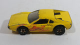 2000 Hot Wheels Tornado Twister Racebait 308 Ferrari Yellow Die Cast Toy Car Vehicle