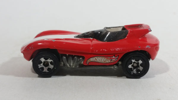 1998 Hot Wheels First Editions Cat-A-Pult Red White Die Cast Toy Race Car Vehicle