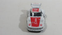 1988 Hartoy Coca Cola Coke Soda Pop Porsche 935 White Red #12 Die Cast Toy Car Vehicle with Opening Doors