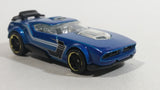 2011 Hot Wheels HW Video Game Heroes Fast Fish Metalflake Blue Die Cast Toy Car Vehicle