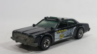 1982 Hot Wheels Sheriff Patrol Black Die Cast Toy Cop Police Car Vehicle