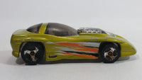 2002 Hot Wheels Silhouette II Antifreeze Green Wheels Die Cast Toy Car Vehicle