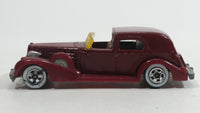 1983 Hot Wheels '35 Classic Caddy Cadillac Maroon Die Cast Toy Car Vehicle