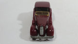 1983 Hot Wheels '35 Classic Caddy Cadillac Maroon Die Cast Toy Car Vehicle