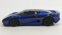 2007 Hot Wheels Exotics Jaguar XJ220 Metallic Dark Blue Die Cast Toy Car Vehicle